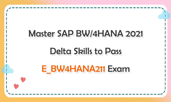 E-BW4HANA211 Online Prüfung